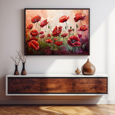 Poppy Flowers Oil Painting